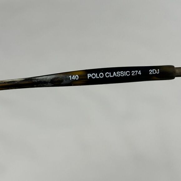 Vintage POLO CLASSIC 247 By Ralph Lauren Bronze Metal Tortoise Ears Leather Case main image 10